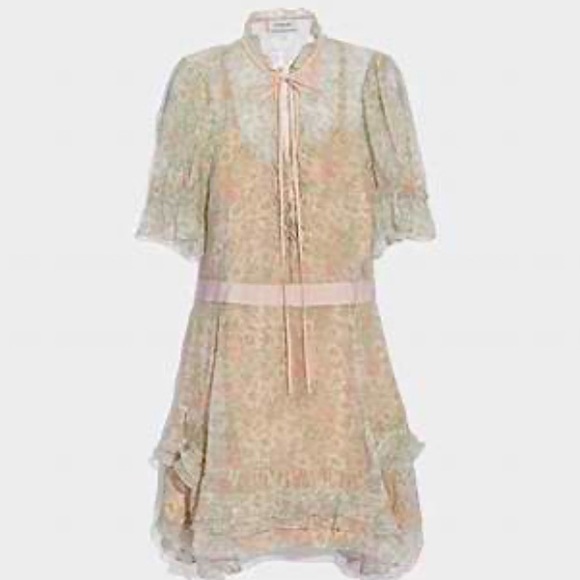 Coach 1941 Dresses & Skirts - COACH 1941 LUXURY SILK AMERICANA PRINT TIERED DRESS SIZE 4